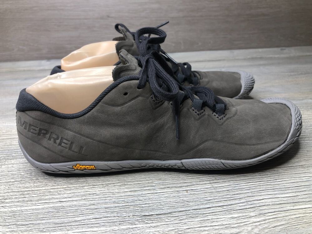 Merrell Women’s Vapor Glove 3 Luna Barefoot Shoes Sz 9 Charcoal Leather EUC
